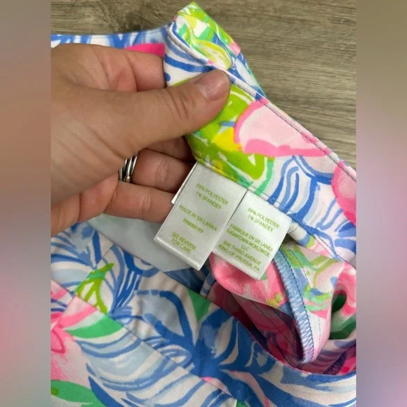 Lilly Pulitzer Women's Ariana Stretch Shorts "Multi Havana Cocktail-Size 8 - Picture 10 of 10
